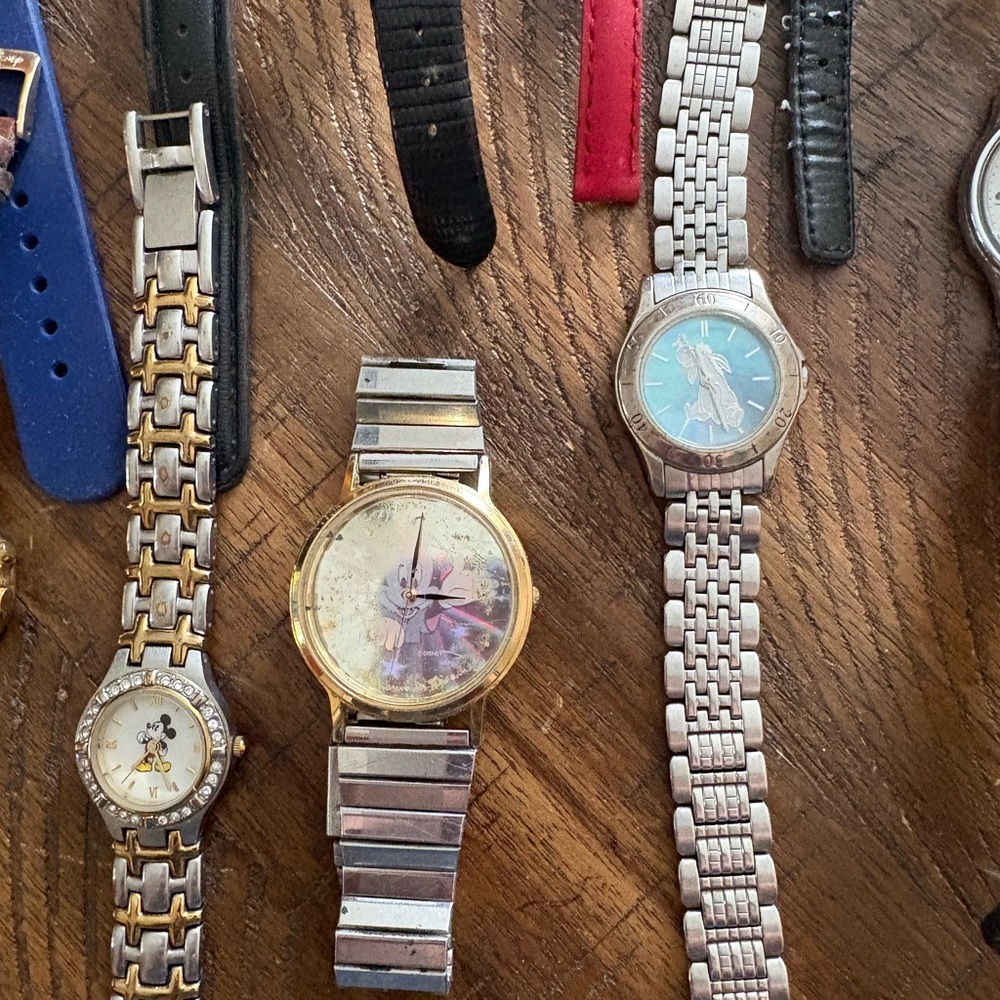 Disney Women's Multi-Color Character Watch Lot